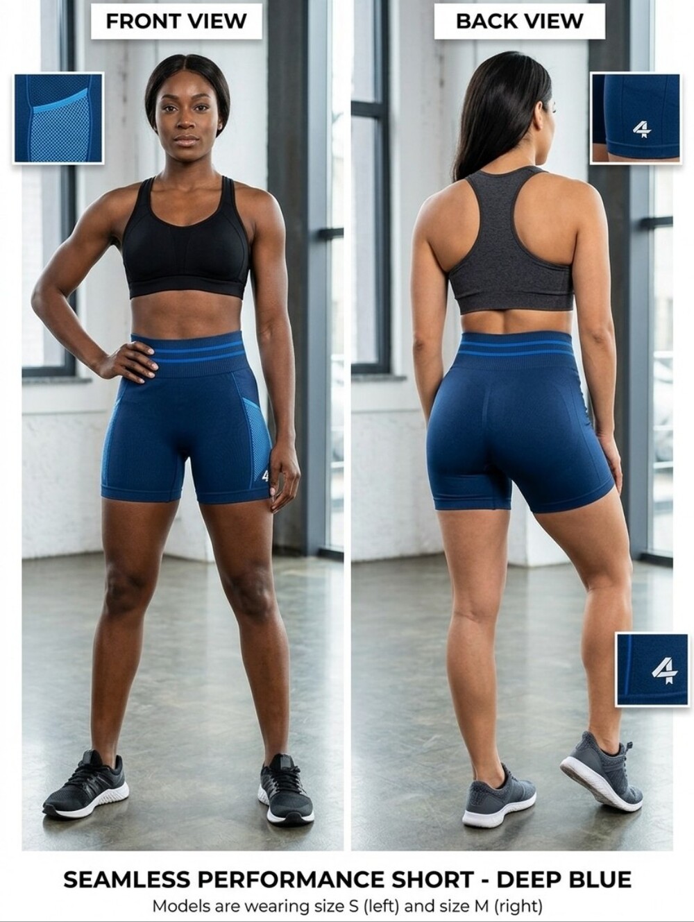 NWT 4 Laps Aero Seamless Short 3" Athletic Performance Midnight XL